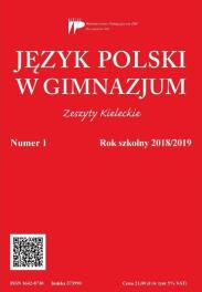 Język polski w gimnazjum nr 1 2018/2019