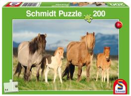 Puzzle 200 Konie - rodzinne zdjęcie G3