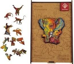 Puzzle drewniane A3 - Słonie