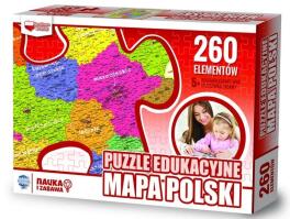 Puzzle 260 edukacyjne Mapa Polski