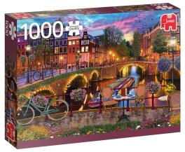 Puzzle 1000 PC Kanał w Amsterdamie G3