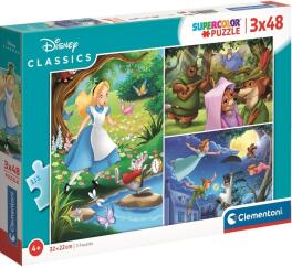 Puzzle 3x48 Super Kolor Disney Classic