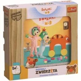 Zabawka drewniana - Poznaj zwierzęta Bobaski i Miś
