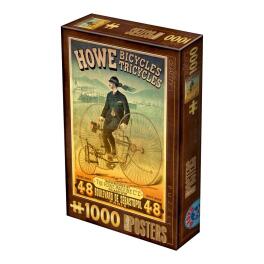 Puzzle 1000 Stare plakaty, Fabryka rowerów Howe