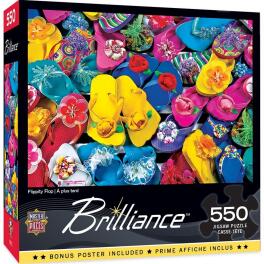 Puzzle 550 Kolorowe klapki