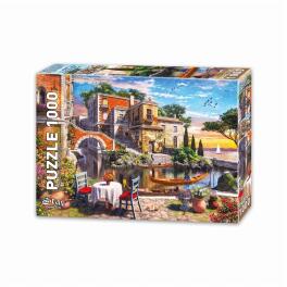Puzzle 1000 Włochy, Wenecja - Widok na kanał
