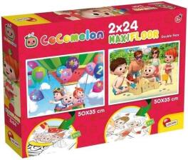 Cocomelon - Dwustronne puzzle 2x24 Bądź uprzejmy