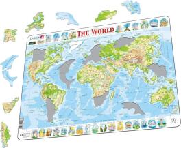 Układanka Mapa Świat fizyczna Maxi