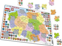 Układanka Mapa Polska polityczna Maxi