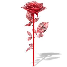 Puzzle Metalowe 3D - Czerwona Róża