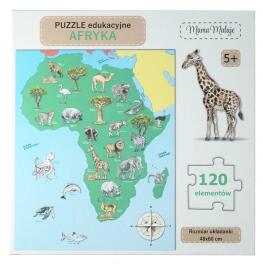 Puzzle edukacyjne Afryka 120el