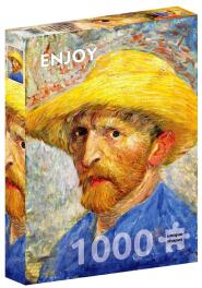 Puzzle 1000 Autoportret w słomkowym kapeluszu