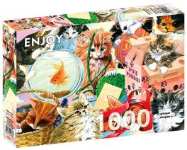 Puzzle 1000 Ciekawskie koty