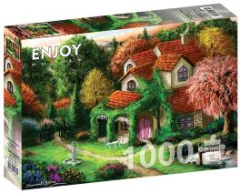 Puzzle 1000 Dom w lesie