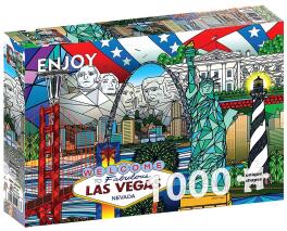 Puzzle 1000 Atrakcje turystyczne w USA