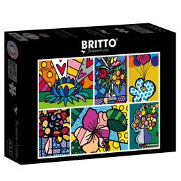 Puzzle 2000 Kwiaty, Romero Britto