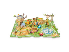 Puzzle Zoo z samochodzikiem