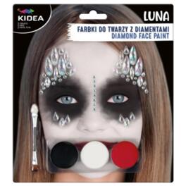 Farbki do twarzy Luna z diamentami KIDEA